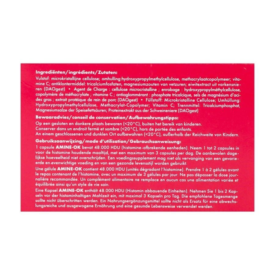 Revogan Amine-Ok Dégration de l'Histamine 40 Capsules