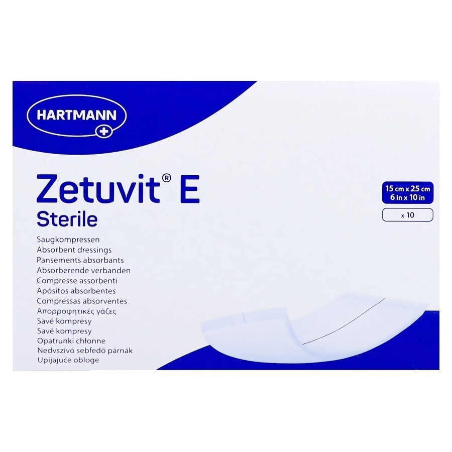 Zetuvit E Sterile 15x25cm 10
