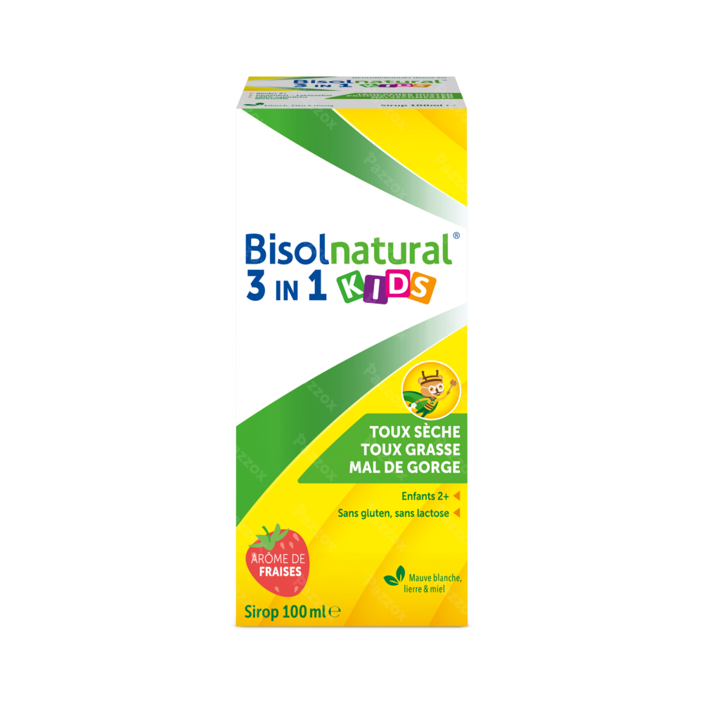 Bisolnatural Kids Sirop Goût Fraise 100ml