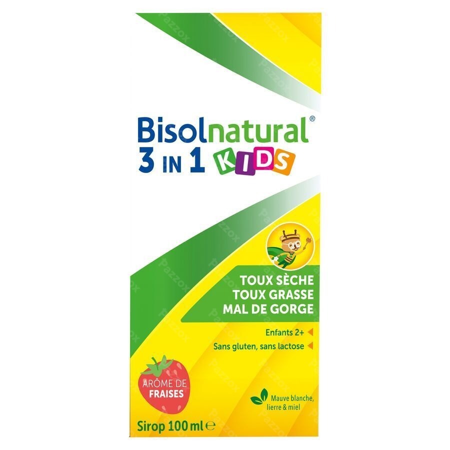 Bisolnatural Kids Sirop Goût Fraise 100ml