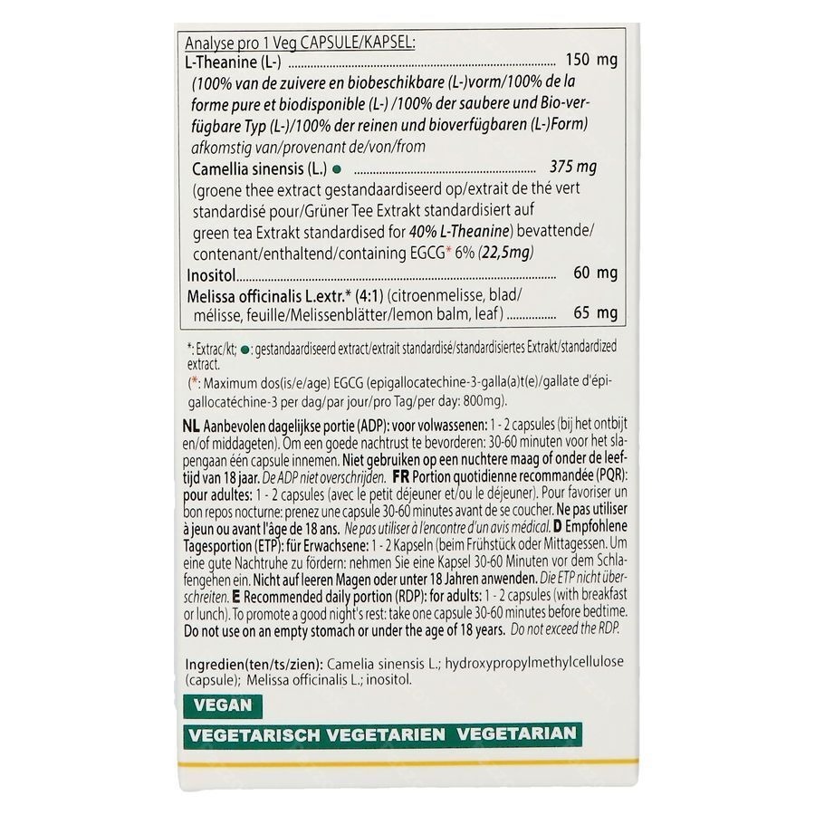 Altisa l-theanine 150mg Complex Pot V-caps 90