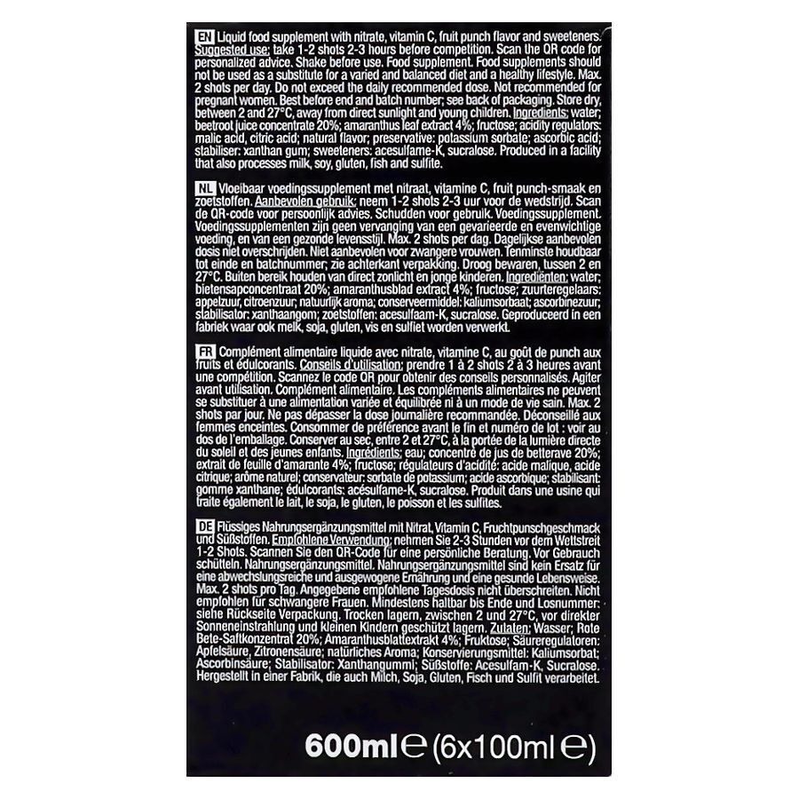 6d Nitrate Shot Fruit Punch 6x100ml