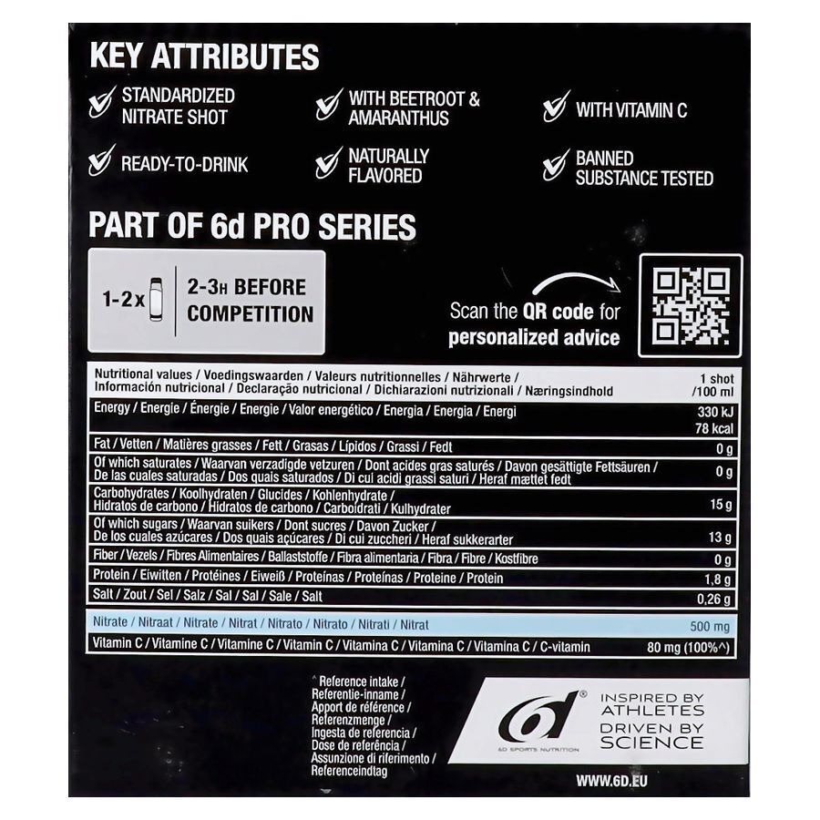 6d Nitrate Shot Fruit Punch 6x100ml