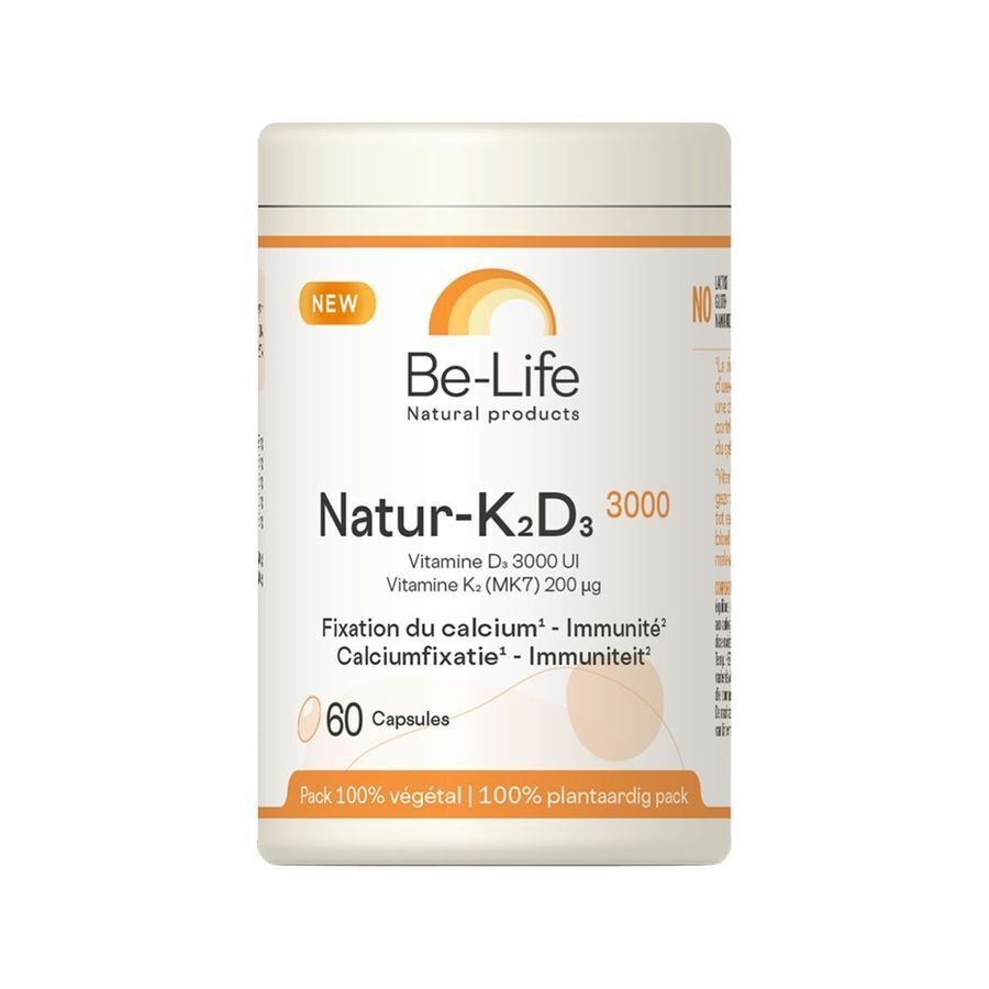 Be-Life Natur K2 D3 3000 60 Capsules