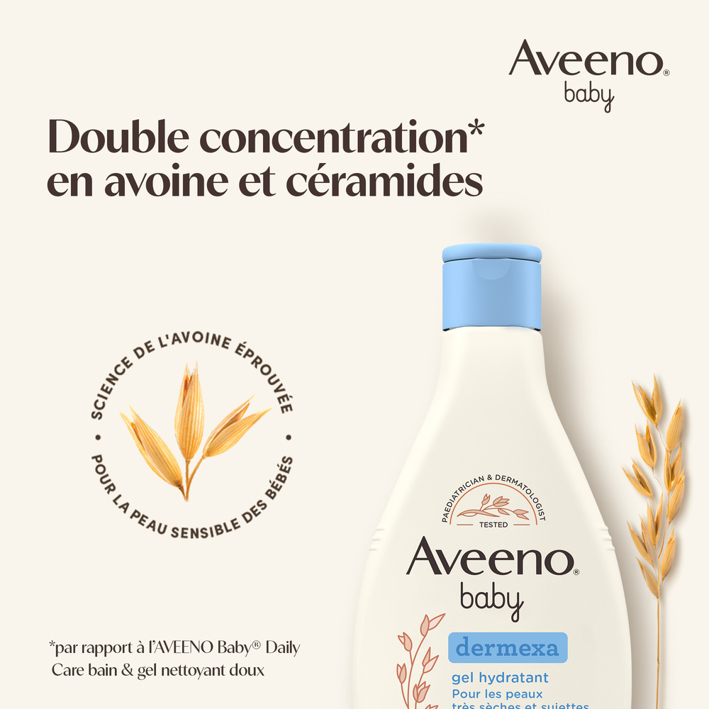 Aveeno Baby Dermexa Gel Douche Emollient 250ml
