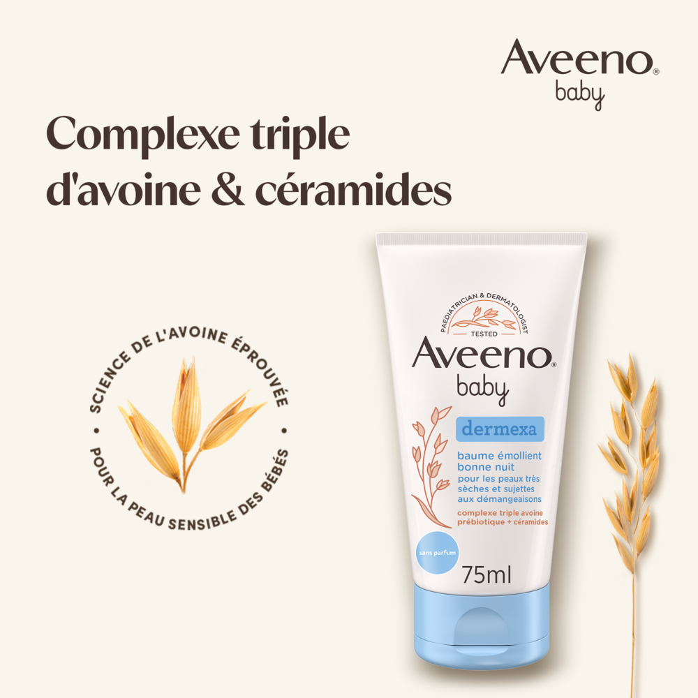 Aveeno Baby Dermexa Baume Emollient Bonne Nuit75ml