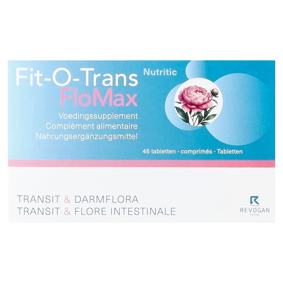 Revogan Fit-O-Trans FloMax Nutritic Transit & Flore Intestinale 45 Comprimés