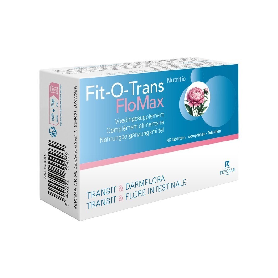 Revogan Fit-O-Trans FloMax Nutritic Transit & Flore Intestinale 45 Comprimés