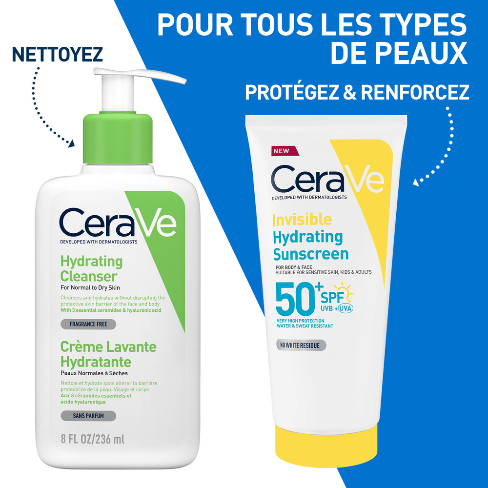 CeraVe Sun Crème Solaire Hydratante Invisible SPF50 75 ml