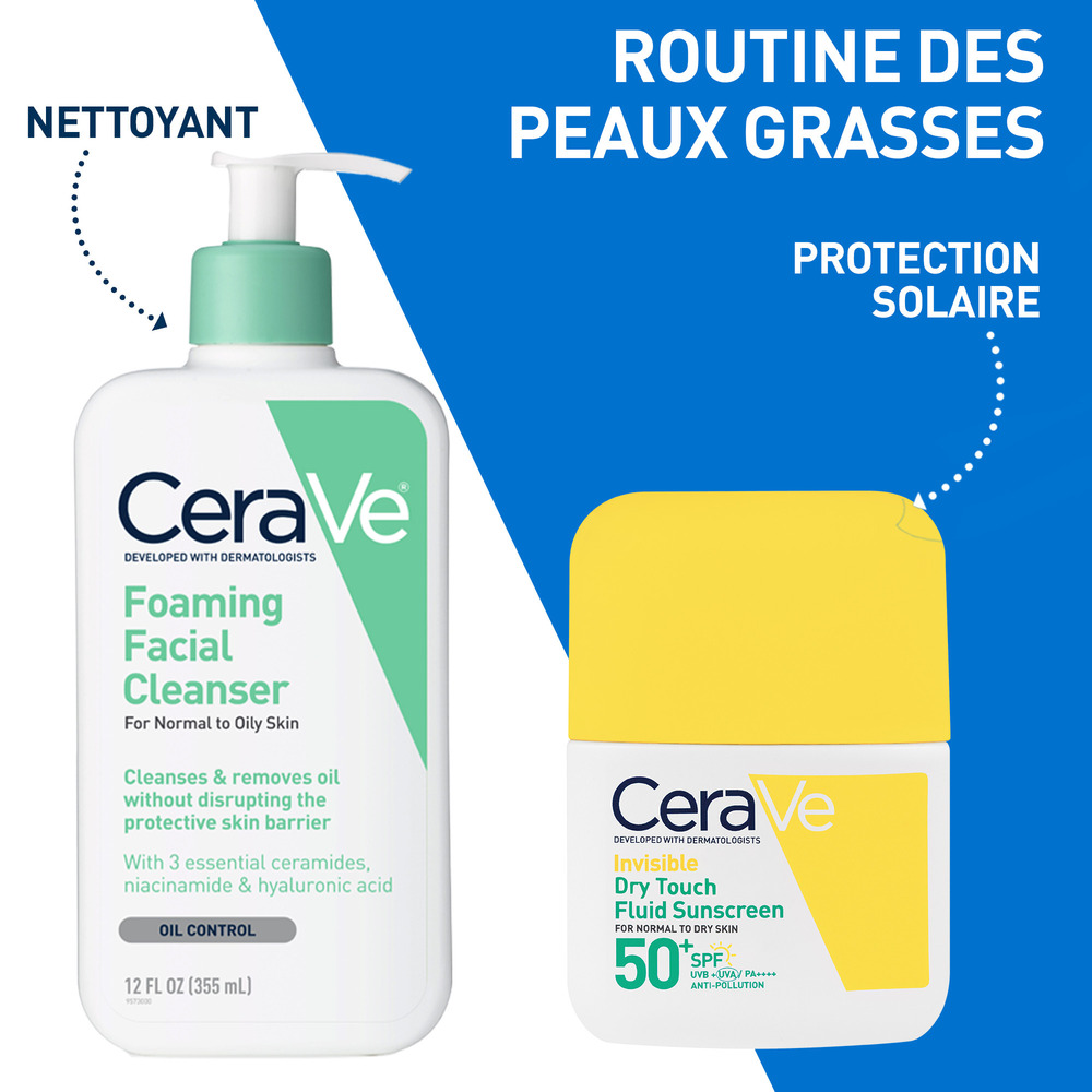 CeraVe Sun Dry Touch Fluide Invisible Toucher Sec SPF50 50 ml