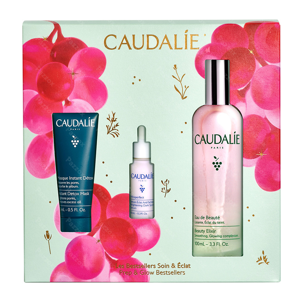 Caudalie Coffret Noël Prep & Glow Bestsellers 2025 3 Produits