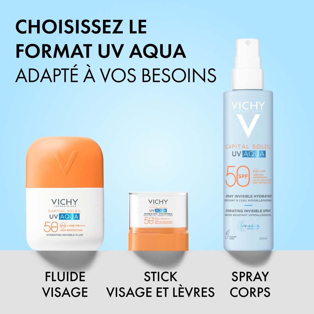 Vichy Capital Soleil Uv-Aqua Fluide Invisible SPF50+ 50 ml