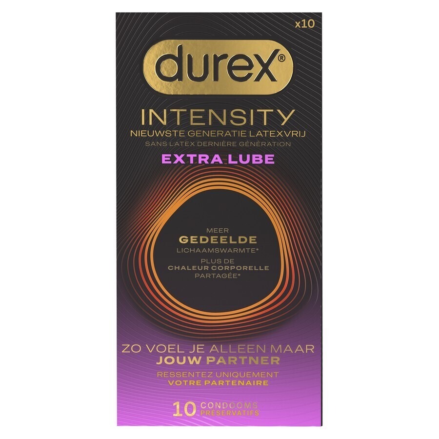 Durex Intensity Preservatifs Extra Lube 10 Pièces