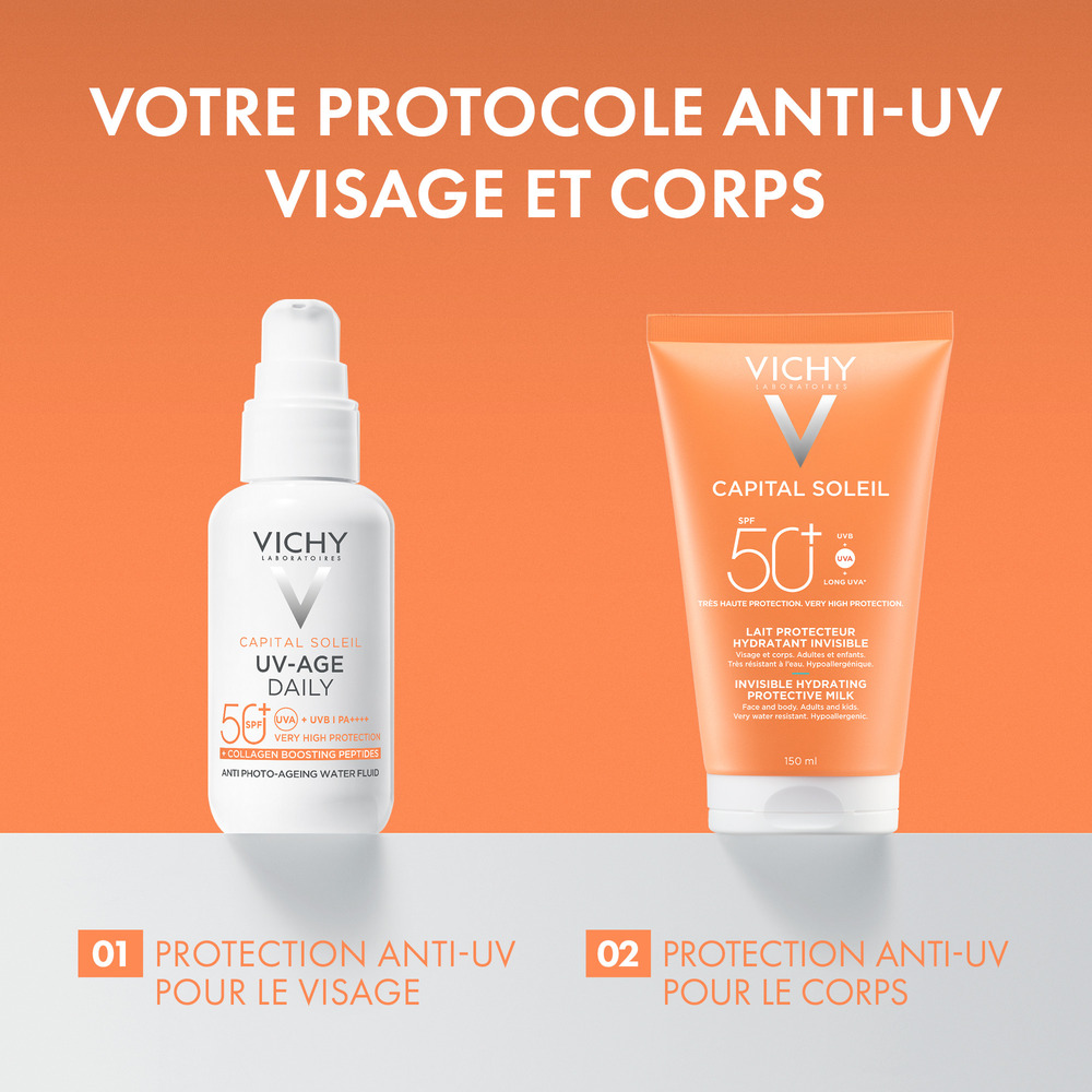 Vichy Capital Soleil Lait Protecteur Visage et Corps SPF50+ 150 ml