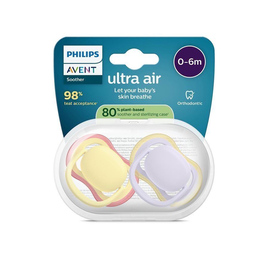 Philips Avent Sucette +0m Air Pistache/lilas 2