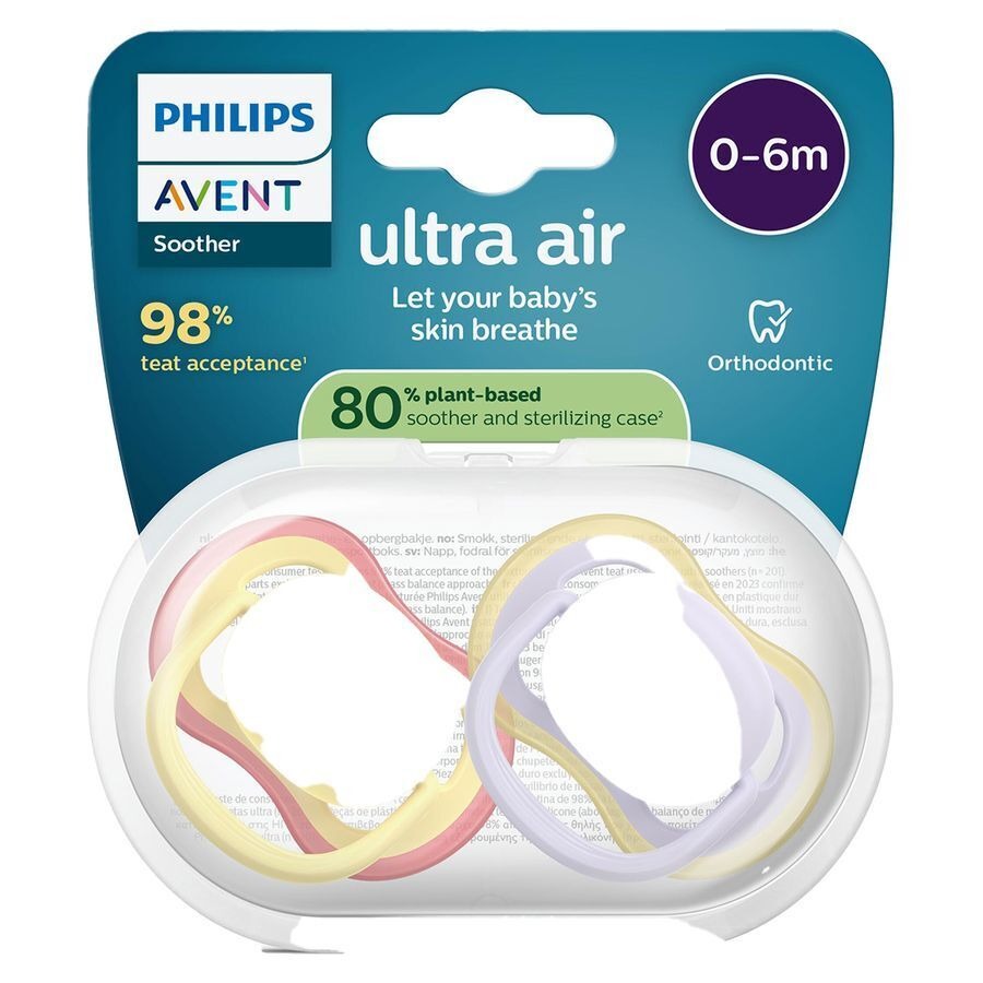 Philips Avent Sucette +0m Air Pistache/lilas 2