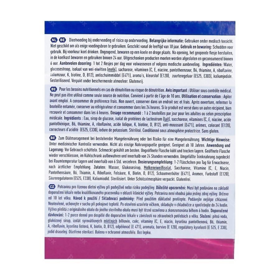 Nestlé Resource Ultra Fruit Fruits Rouge 4x200ml