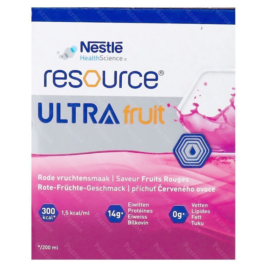 Nestlé Resource Ultra Fruit Fruits Rouge 4x200ml
