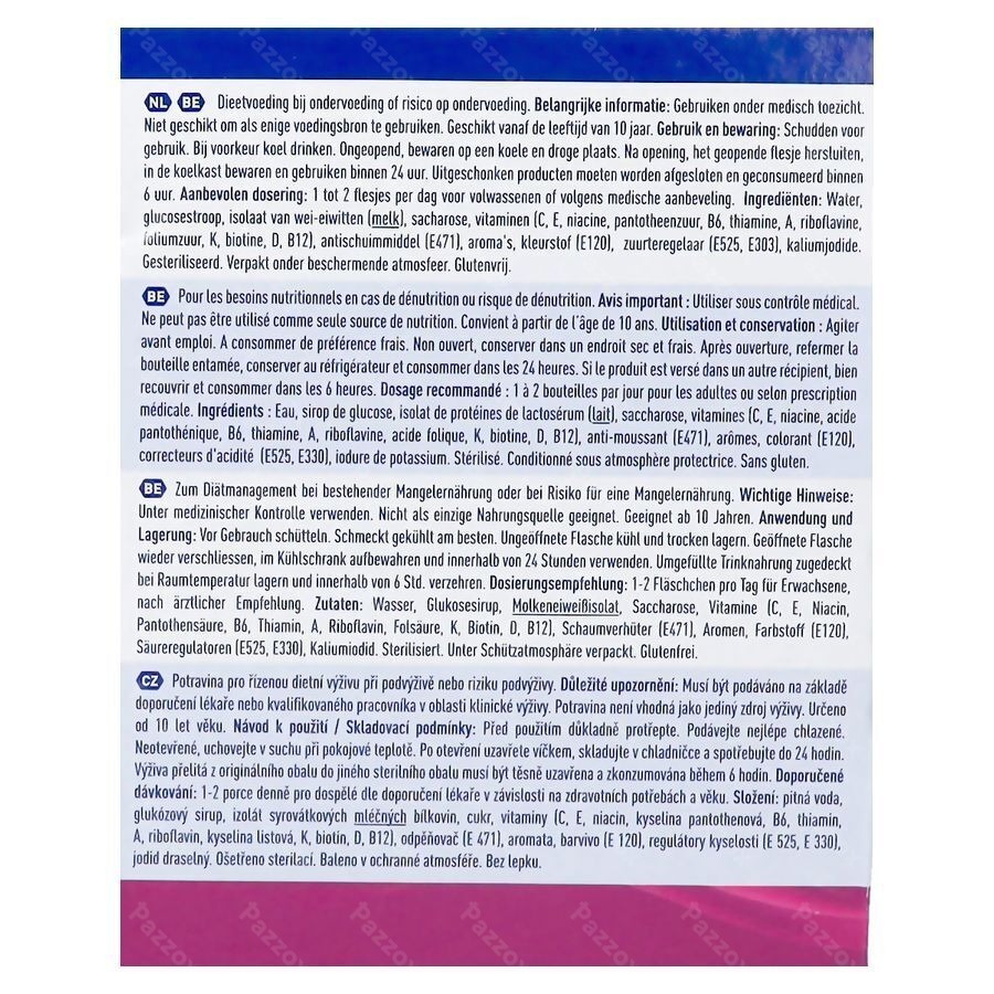 Nestlé Resource Ultra Fruit Fruits Rouge 4x200ml