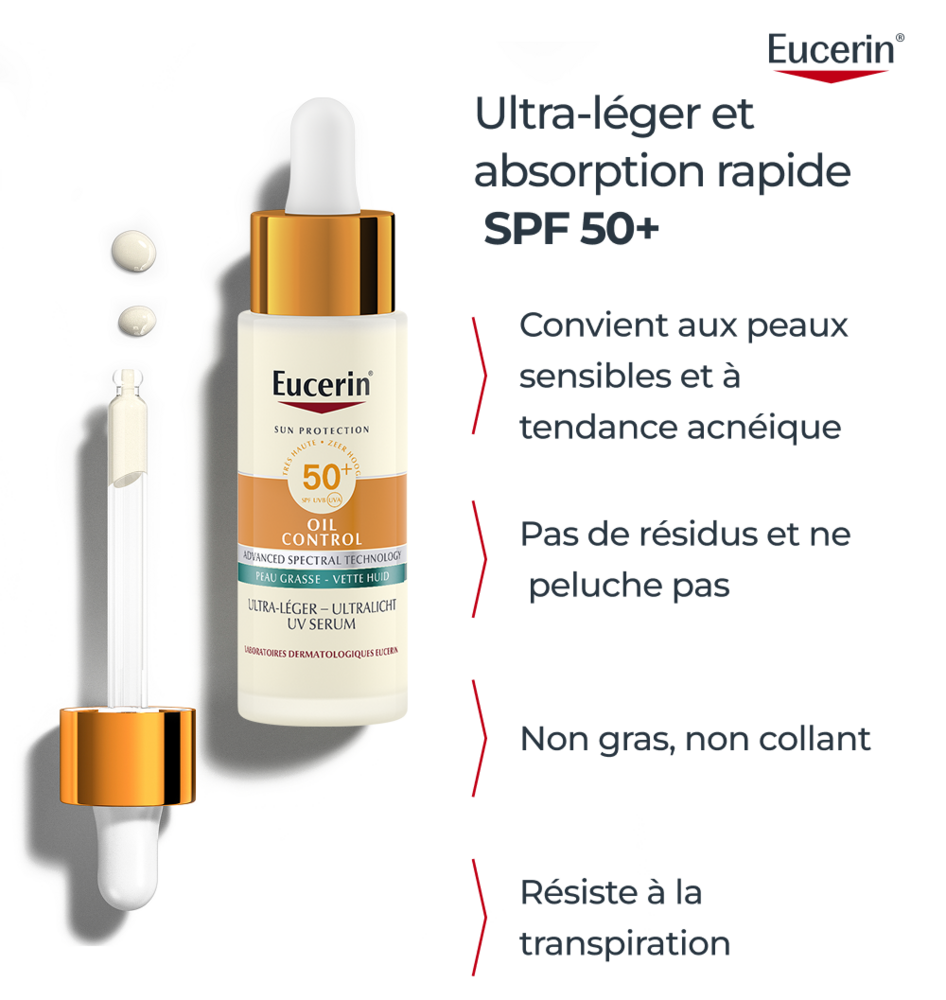 Eucerin Sun Oil Control Serum Ultra Legère SPF50 30ml