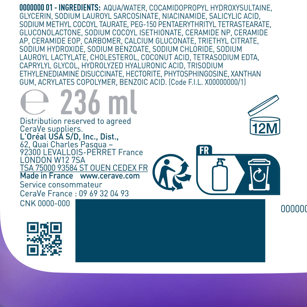 CeraVe Gel Nettoyant Éclat Vitamine C 236ml
