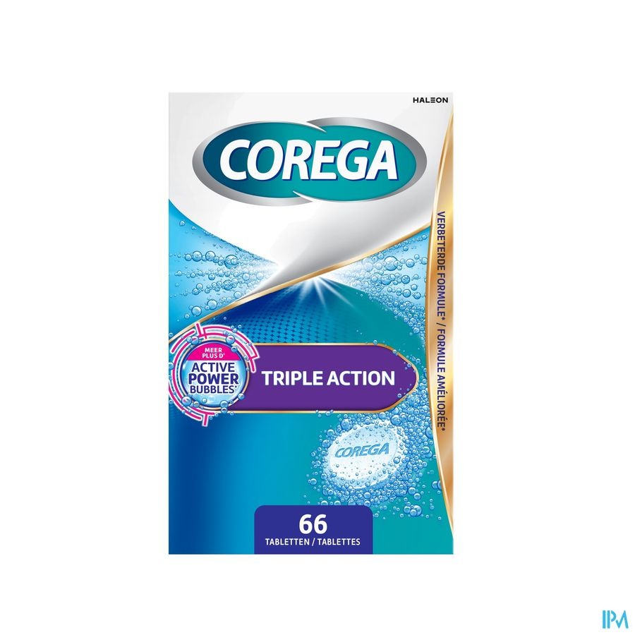 Corega Triple Action 66 Comprimés