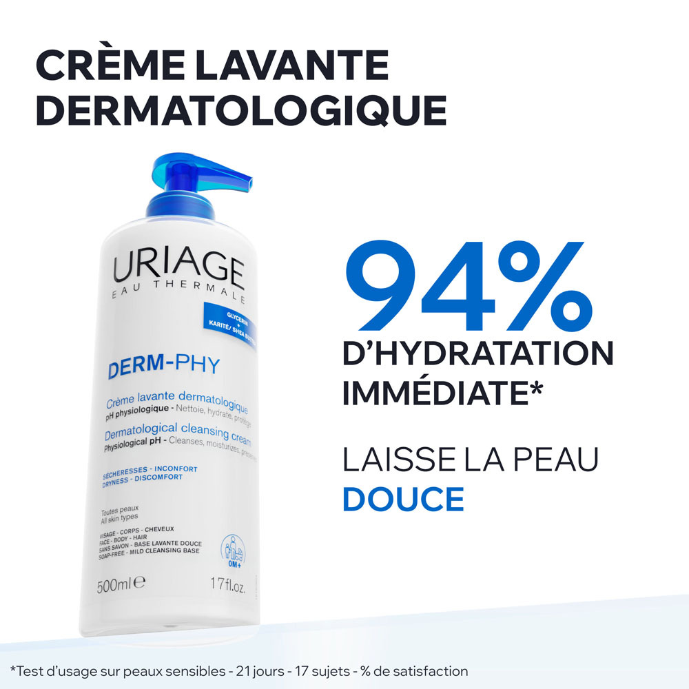 Uriage Dermo-phy Creme Lavante Dermatologique 1l