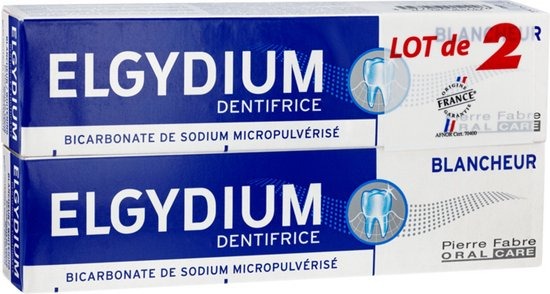 Elgydium Dentifrice Blancheur 2x75ml