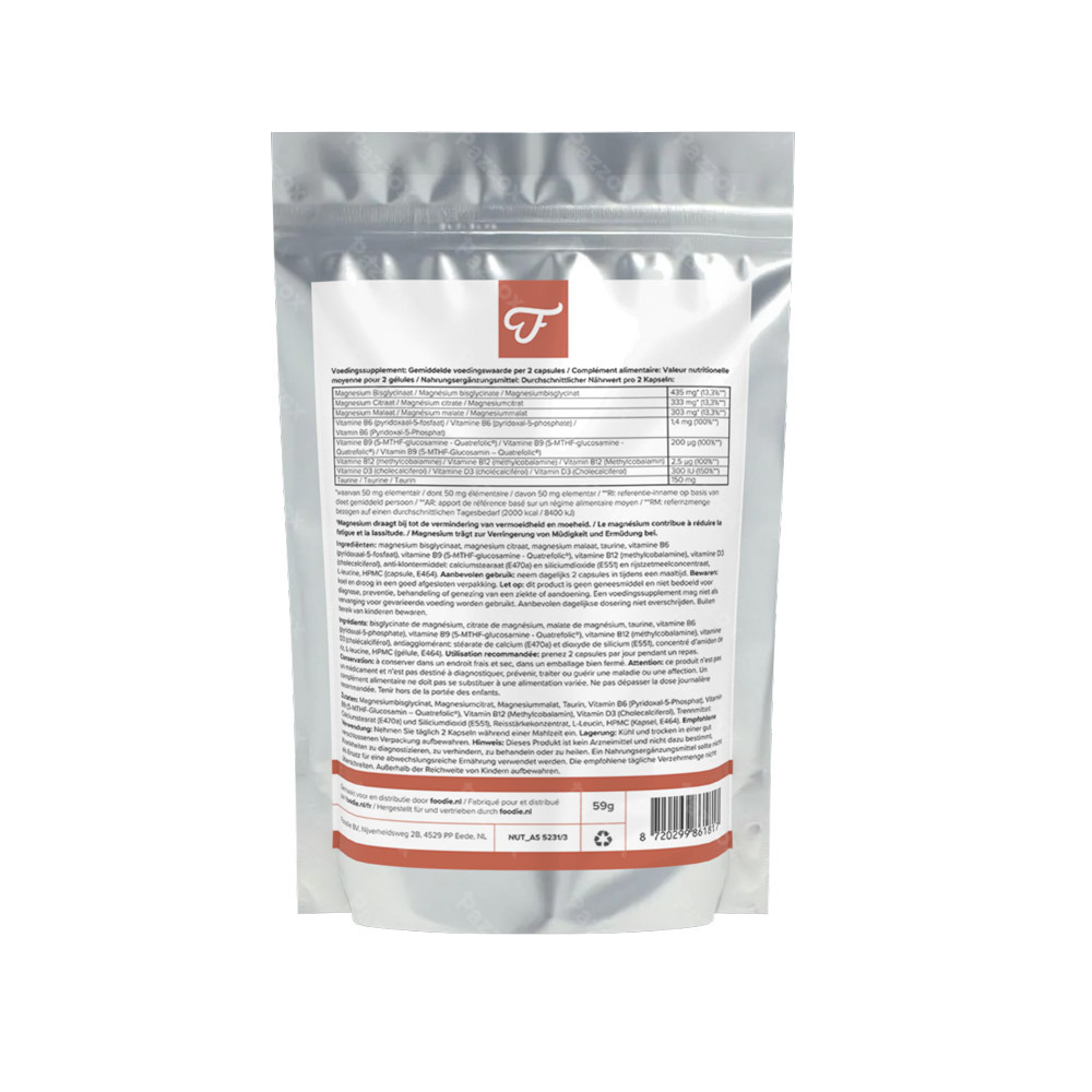 Foodie Magnesium Boost 60 Comprimés
