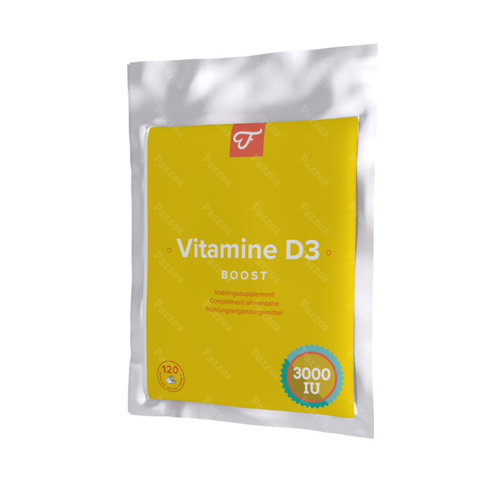 Foodie Vitamine D3 Boost 3000 IU 120 Comprimés