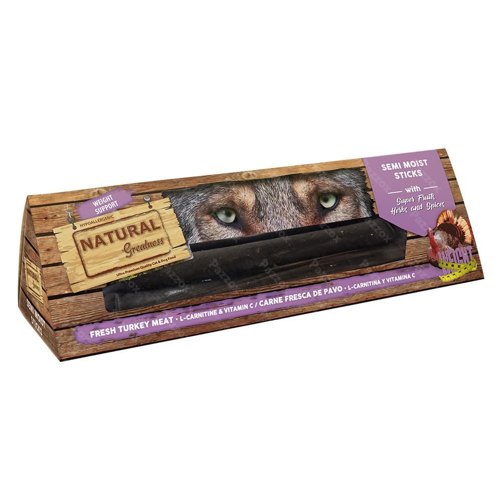 Natural Greatness Semi Moist Sticks Weight Support Chiens 150g