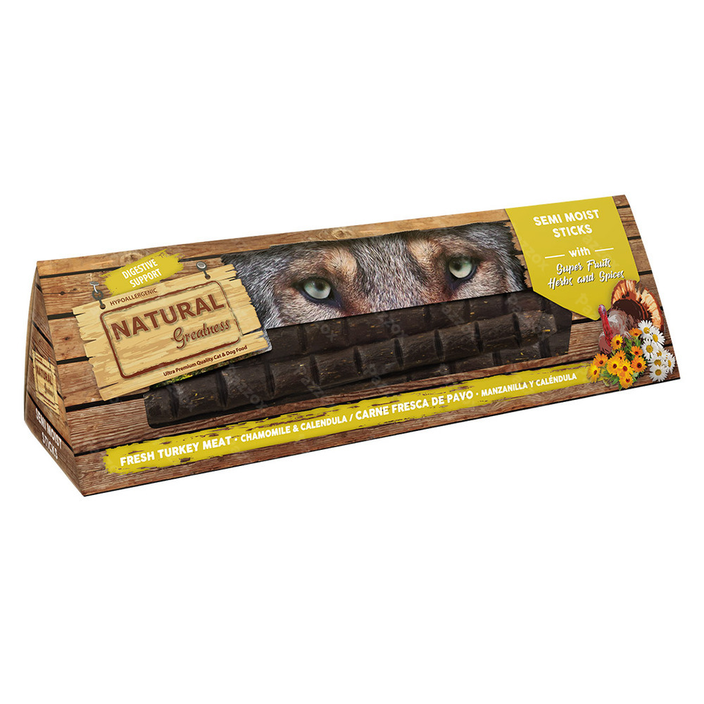 Natural Greatness Semi Moist Sticks Digestive Support Chiens 150g  