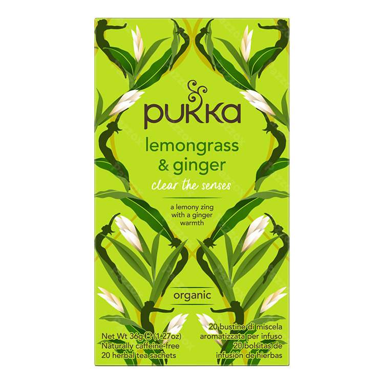 Pukka Citronnelle et Gingembre Thé Bio 20 Sachets