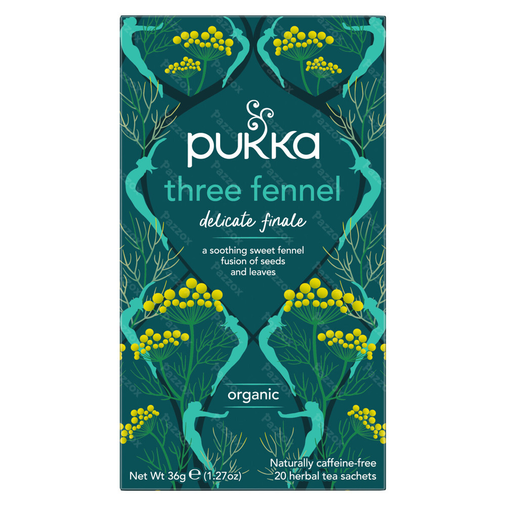 Pukka Three Fennel Thé Bio 20 Sachets