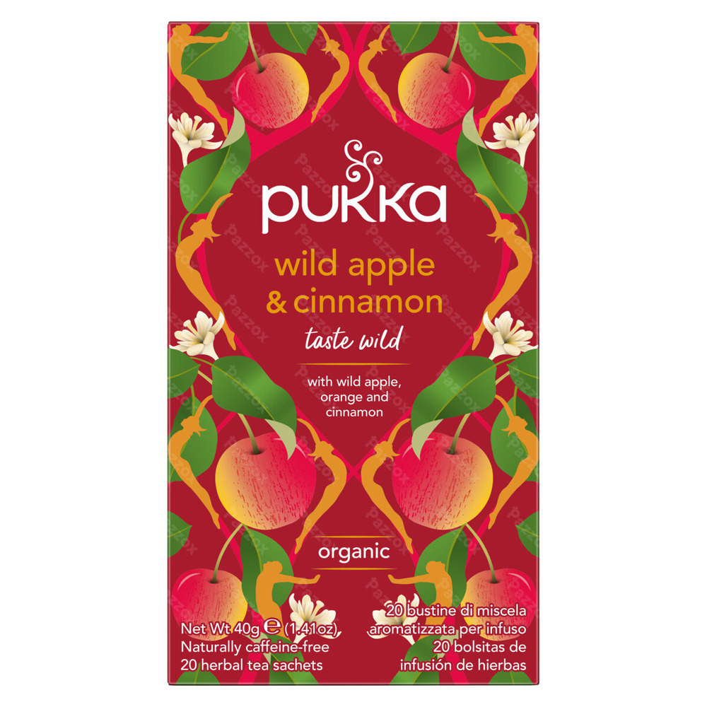 Pukka Wild Apple & Cinnamon Thé Bio 20 Sachets