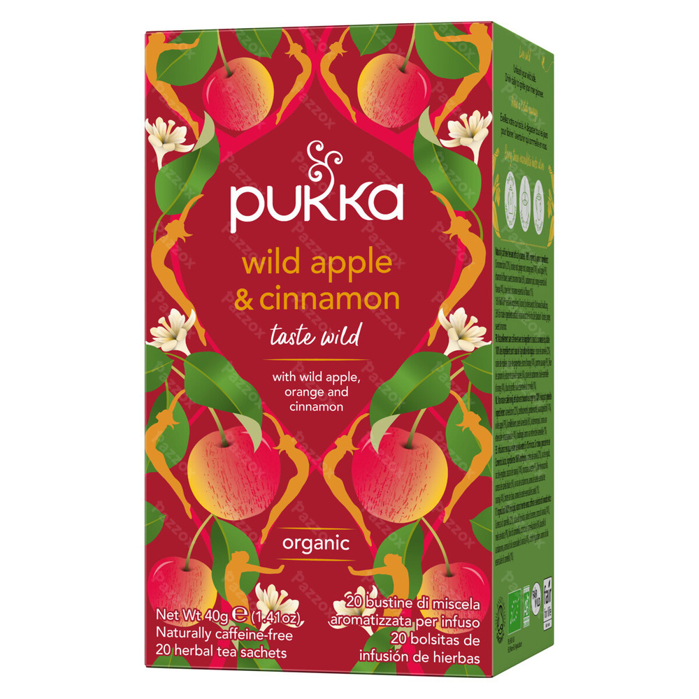 Pukka Wild Apple & Cinnamon Thé Bio 20 Sachets