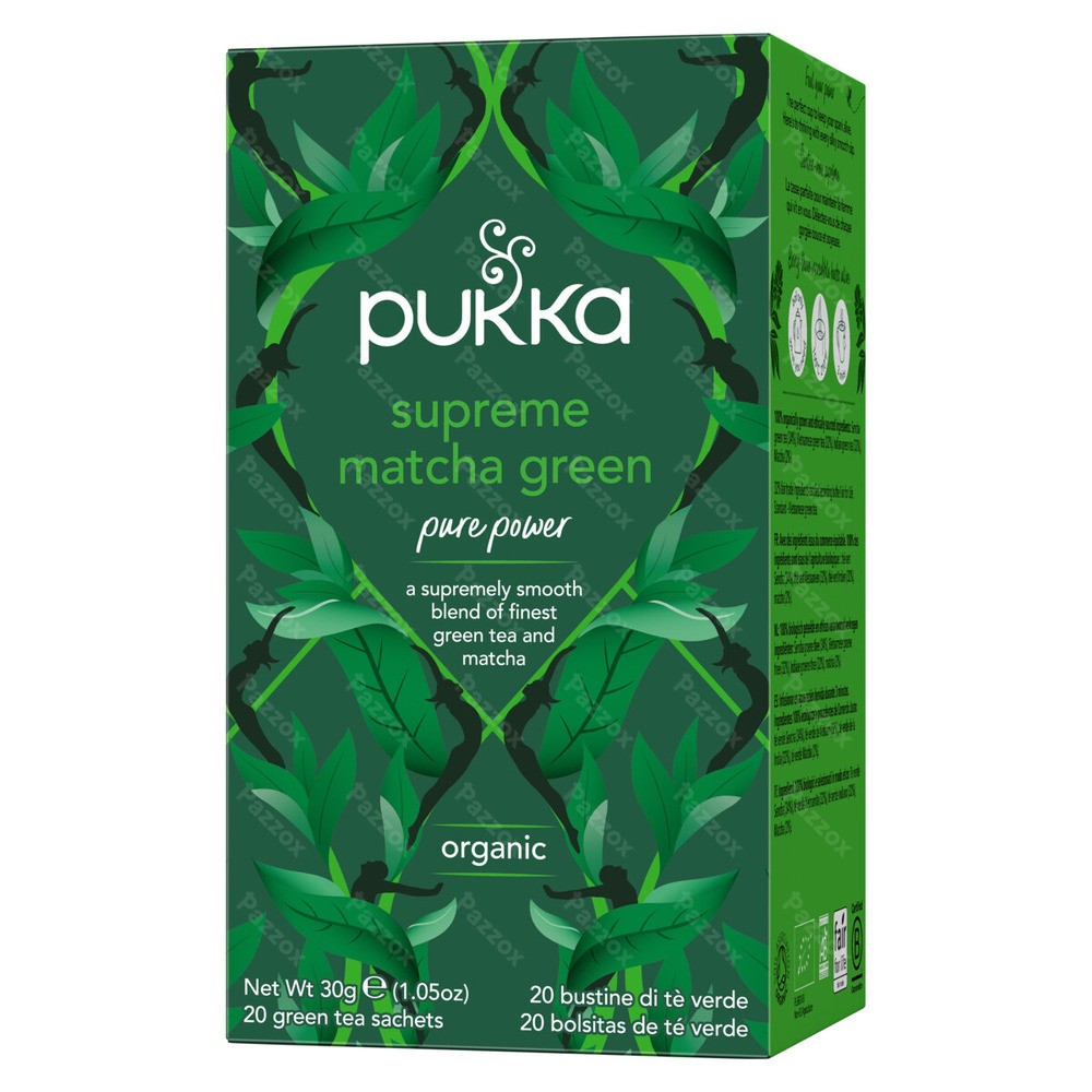 Pukka Supreme Matcha Thé Vert Bio 20 Sachets