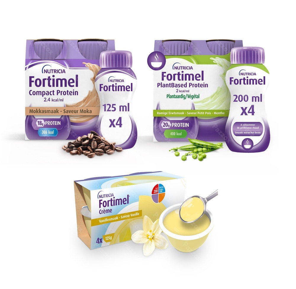 Fortimel Mix Pack Moka – Petits Pois - Menthe – Vanille Complément Nutritionnel Dénutrition