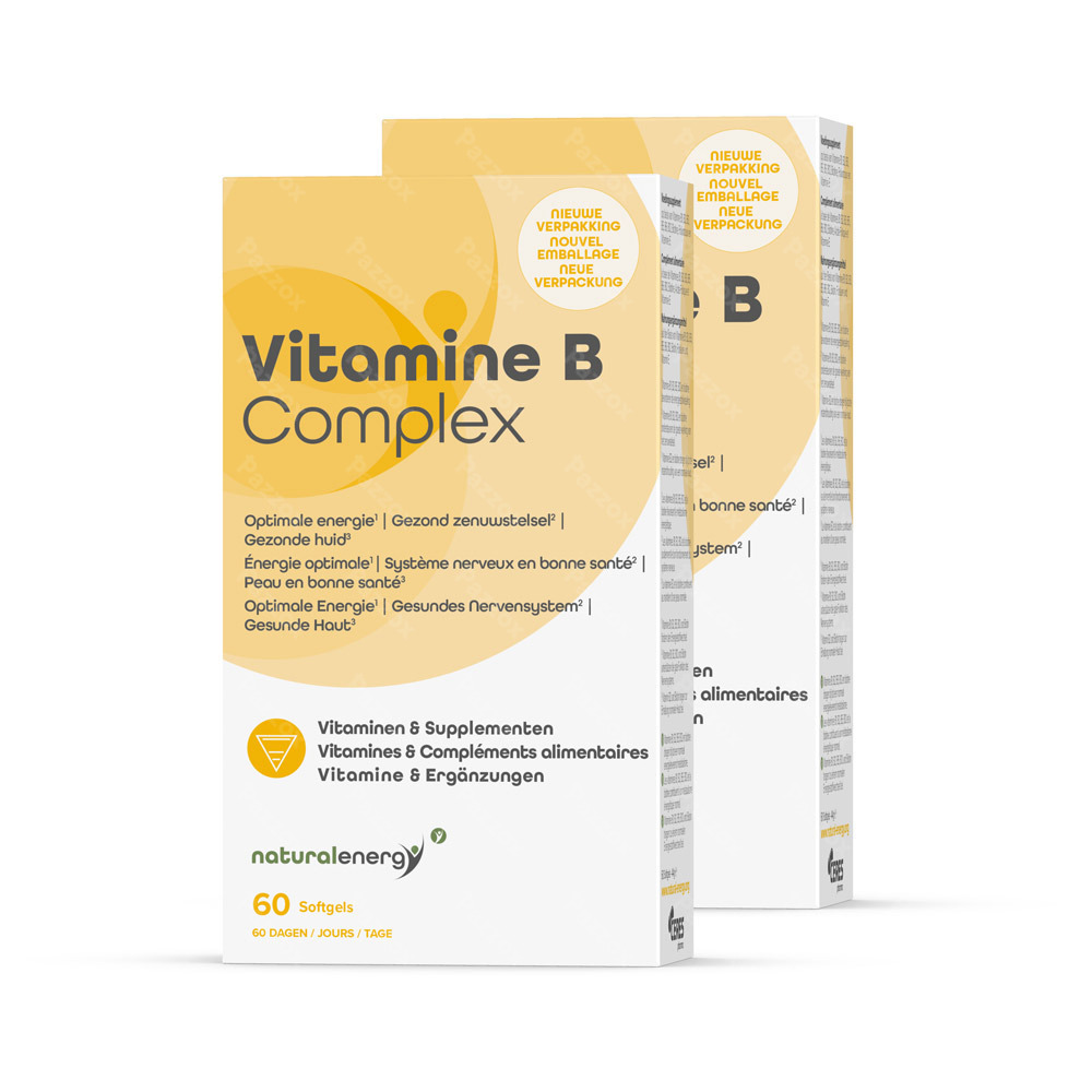 Natural Energy Vitamine B Complex 60 Gelules 1+1 Gratuit