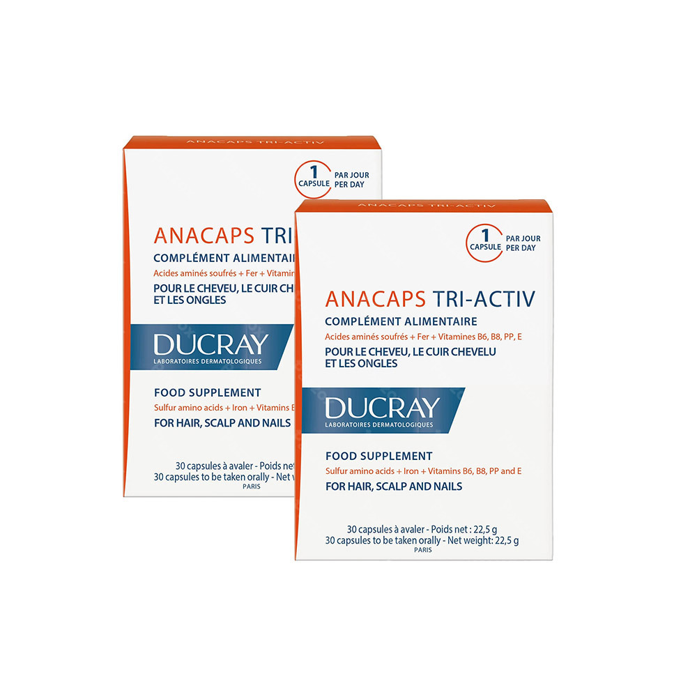 Ducray Anacaps Tri-Activ 30 Capsules 1+1 Gratuit