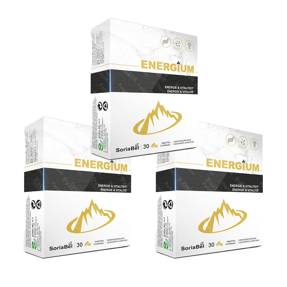 SoriaBel Energium 1000mg 3 x 30 Comprimés Paquet Promo