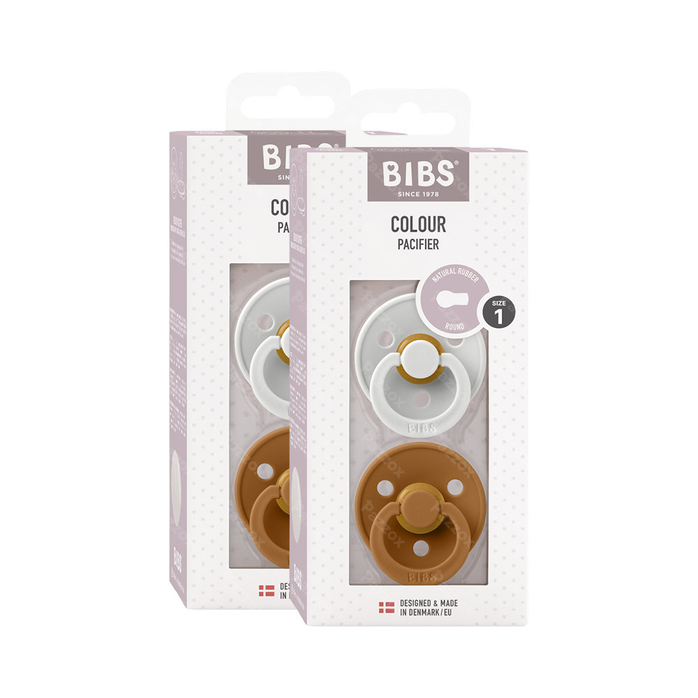 Bibs Tétine Duo Haze/Caramel 2 pièces 1+1 Gratuit