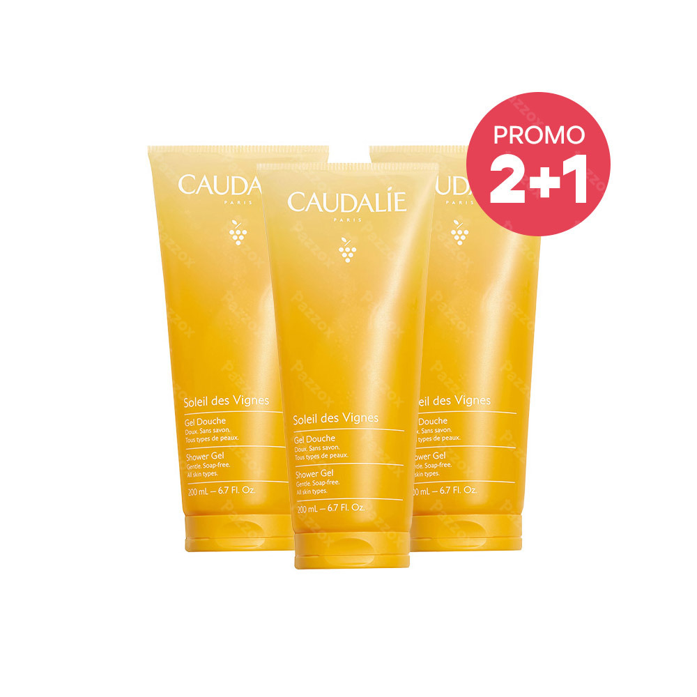 Caudalie Gel Douche Soleil Des Vignes 200ml 2+1 Gratuit