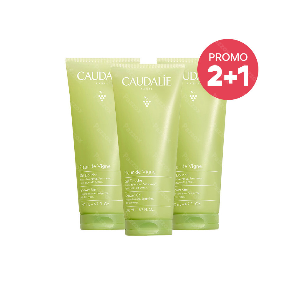 Caudalie Gel Douche Fleur de Vignes 200ml 2+1 Gratuit