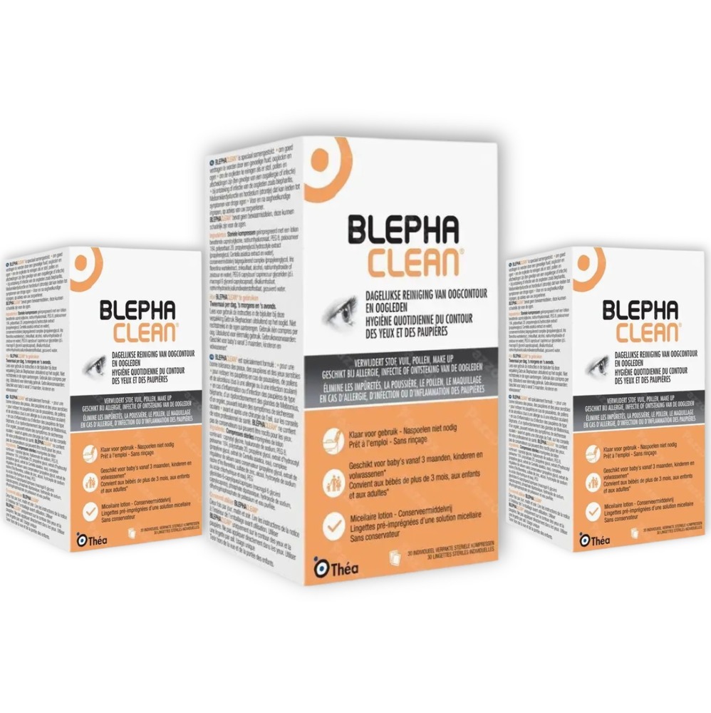 Blephaclean Compresse Sterile Impregnee Yeux 30