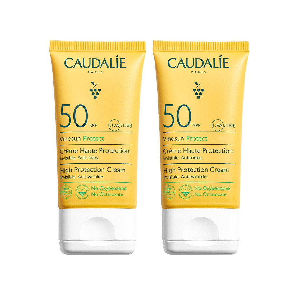Caudalie Vinosun Crème Solaire Haute Protection SPF50 50ml 1+1 Gratuit