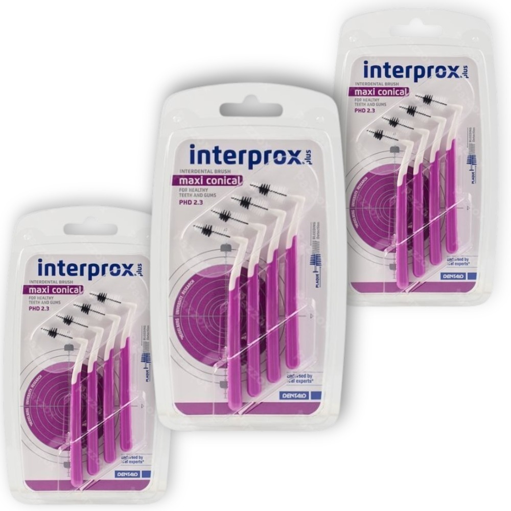 Interprox Plus Maxi Conical Mauve PHD 2.3 3 x 4 Pièces Paquet Promo